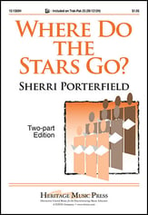 Where Do the Stars Go? Two-Part choral sheet music cover